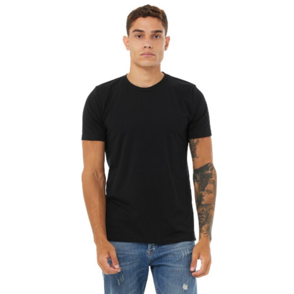 Bella Canvas Unisex Poly-Cotton Short-Sleeve T-Shirt - 3650 - Black
